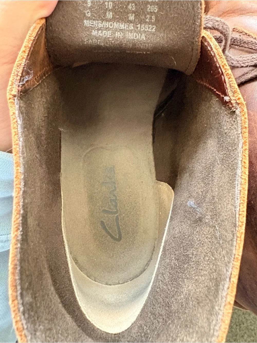 Clarks Men's Chestnut Leather Chukka Boots